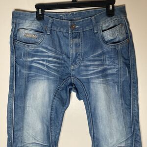 Ib Issac b. Jeans Y2K 90’s Blue Urban Wear Mens 33 Rock Inspired Streetwear